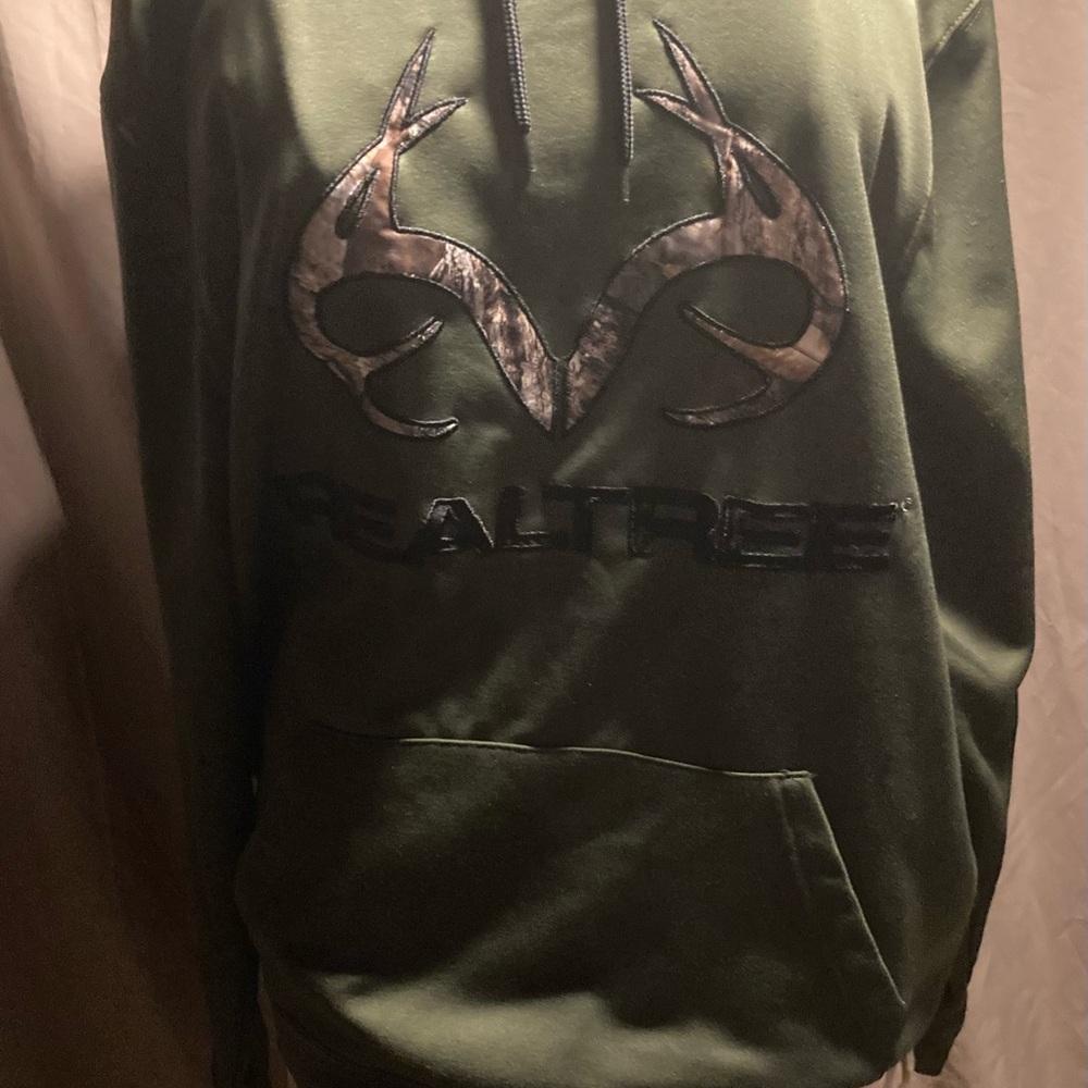 Realtree Green Sweatshirt with Antler Design